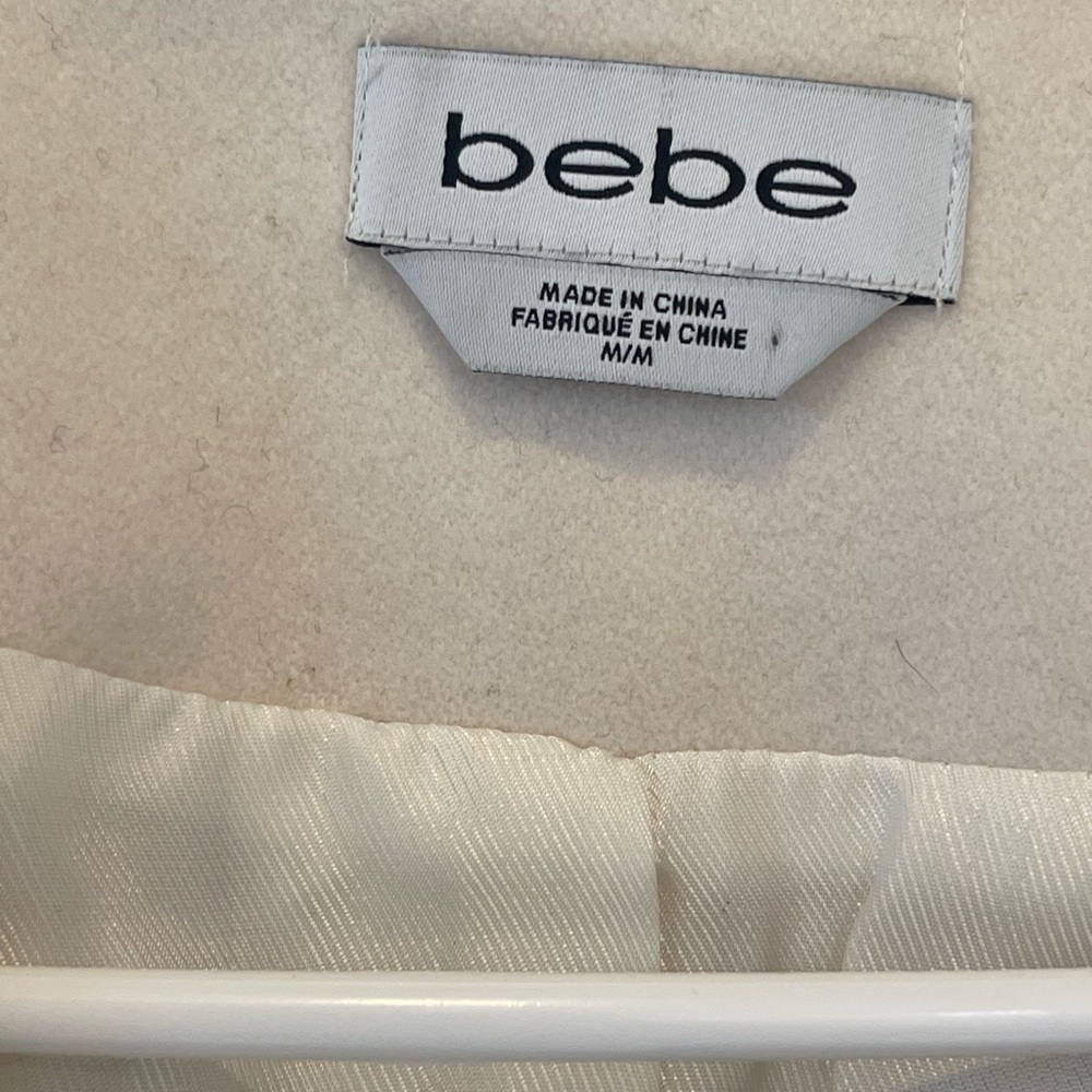 Bebe Ivory Outerwear